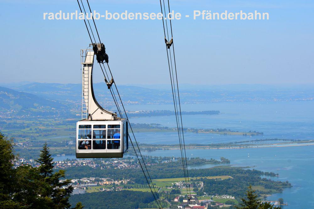 Cycling along Lake Constance - Pfänder mountain and cable car