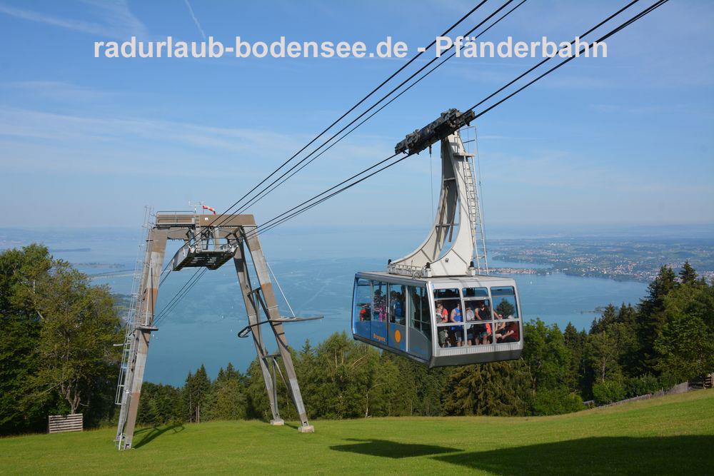 Cycling along Lake Constance - Pfänder mountain and cable car