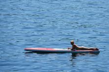 Cycling Lake Constance  - Swimming in Lake Constance